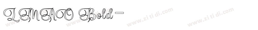 LMAO Bold字体转换